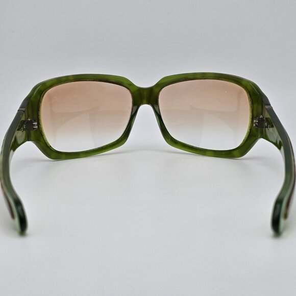 Oakley 12-711 Script Green Tortoise Frame Bronze Lens Sunglasses w/ Case 61mm - Picture 5 of 15